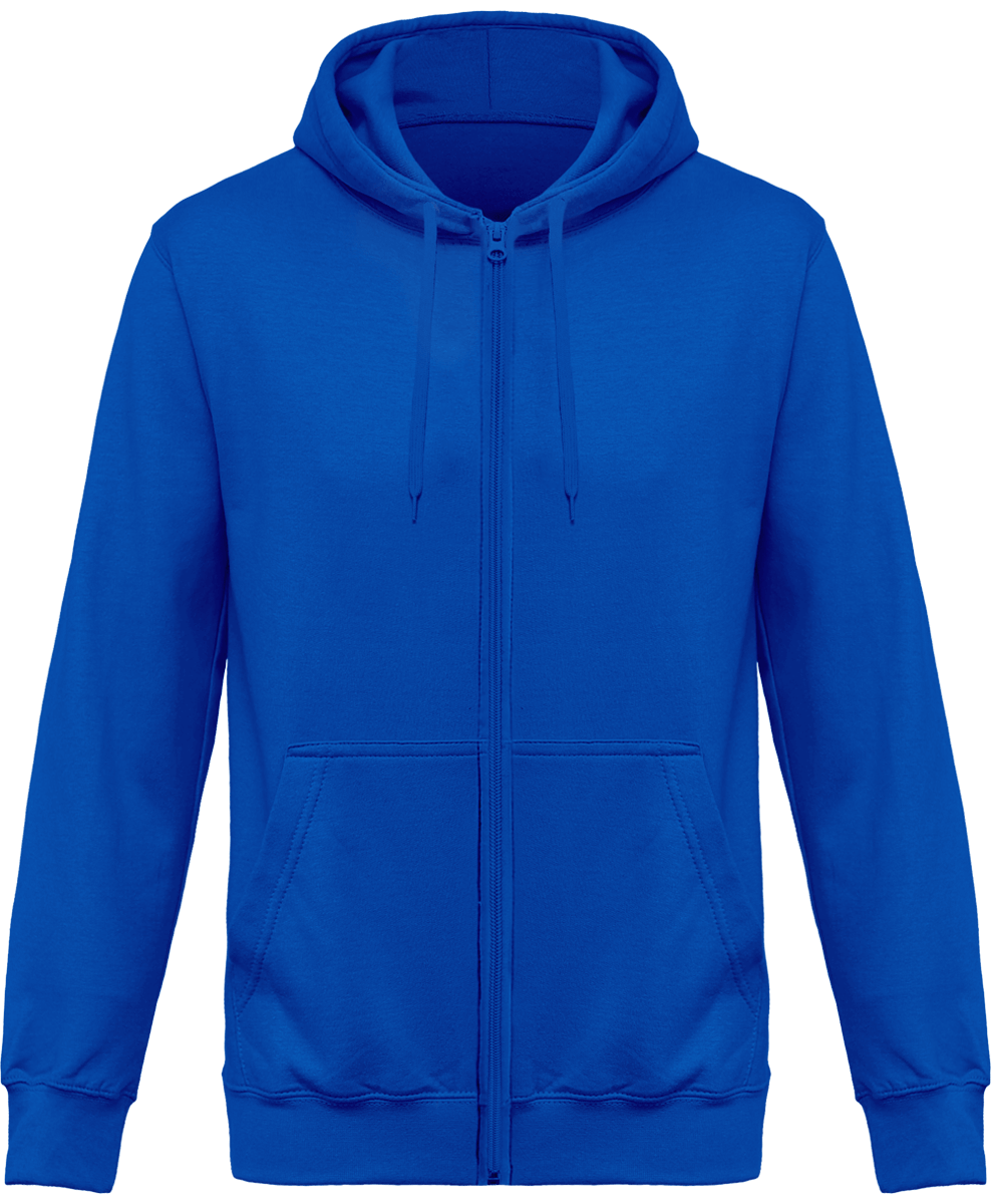 Sweat Zippé brodé à capuche Unisexe