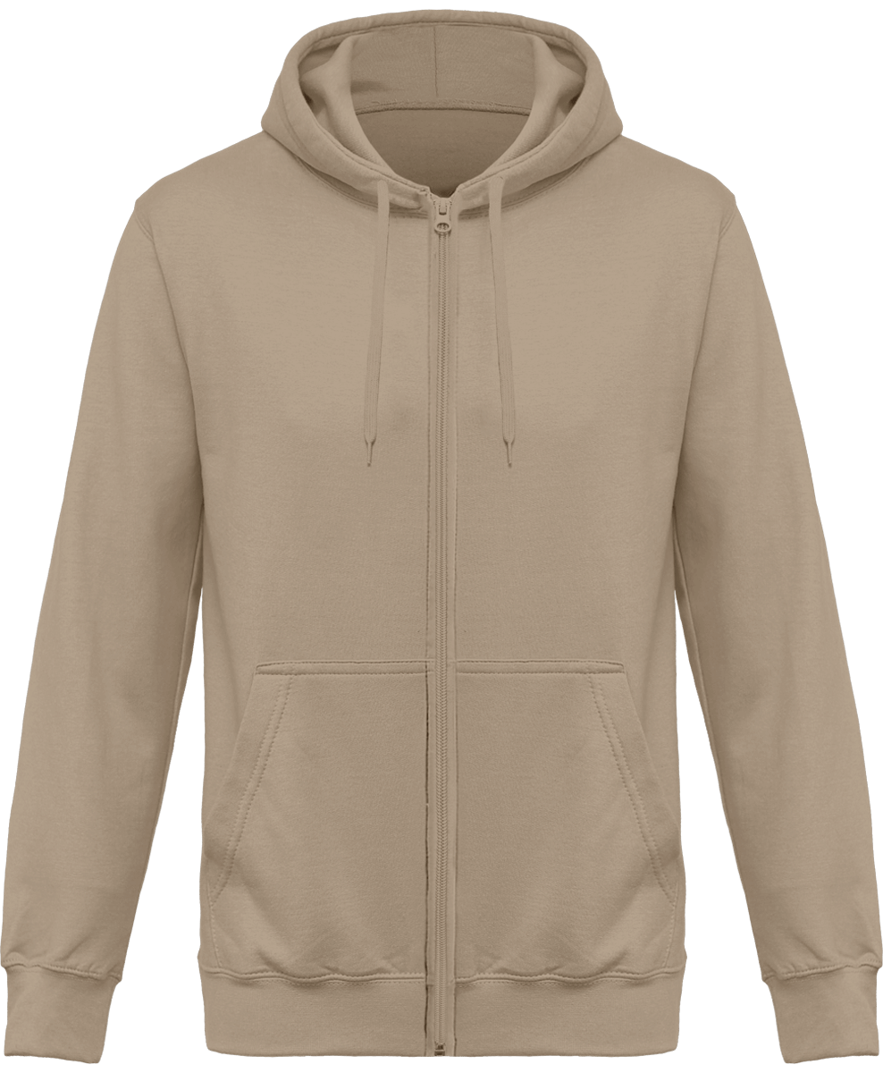 Sweat Zippé brodé à capuche Unisexe