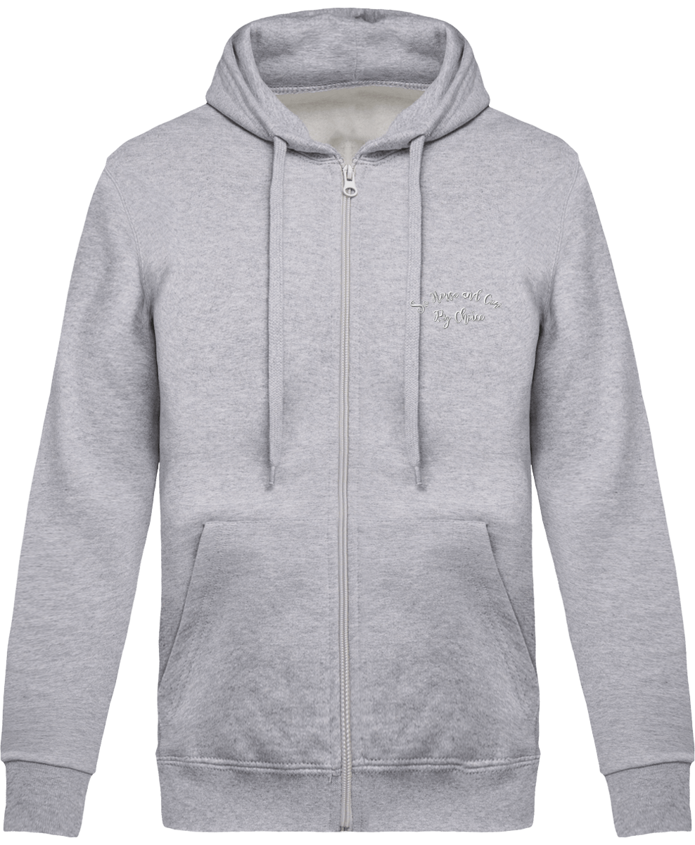SHBC Sweat Zippé brodé à capuche Unisexe