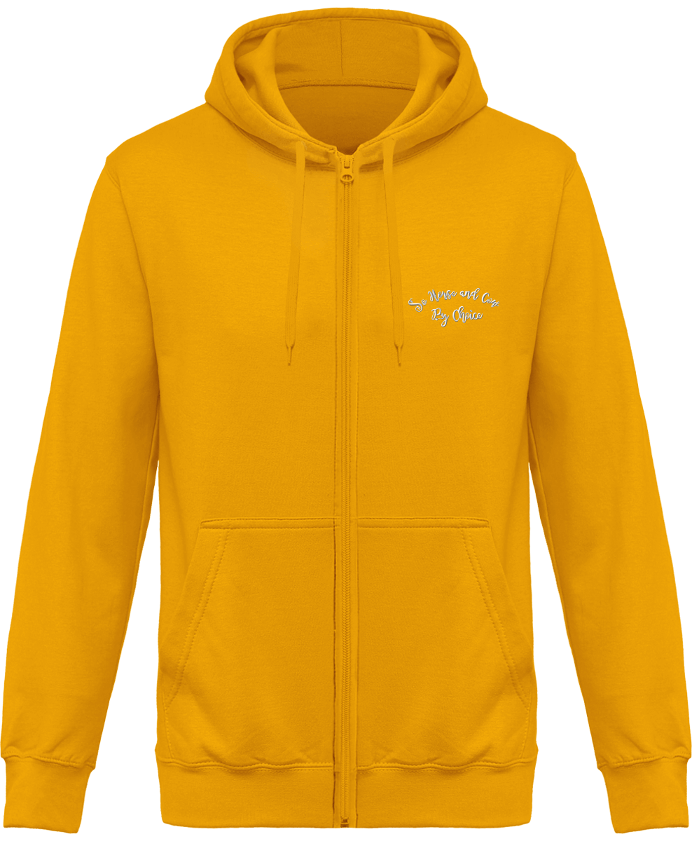 SHBC Sweat Zippé brodé à capuche Unisexe