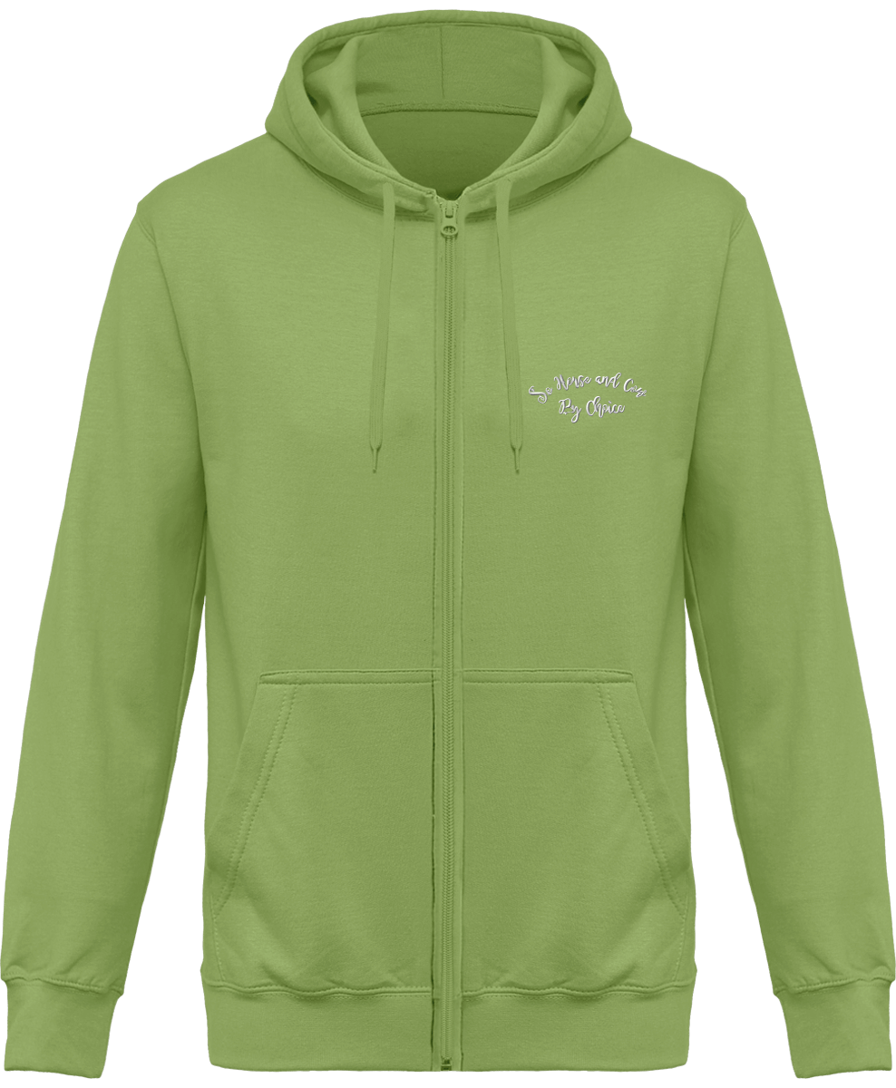 SHBC Sweat Zippé brodé à capuche Unisexe