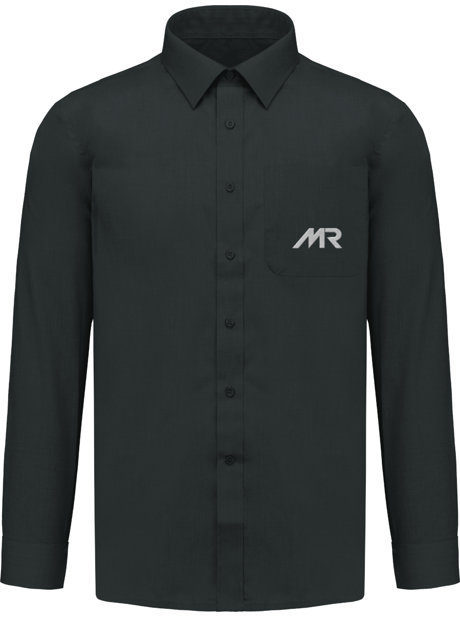 Chemise Brodée Manches Longues Homme