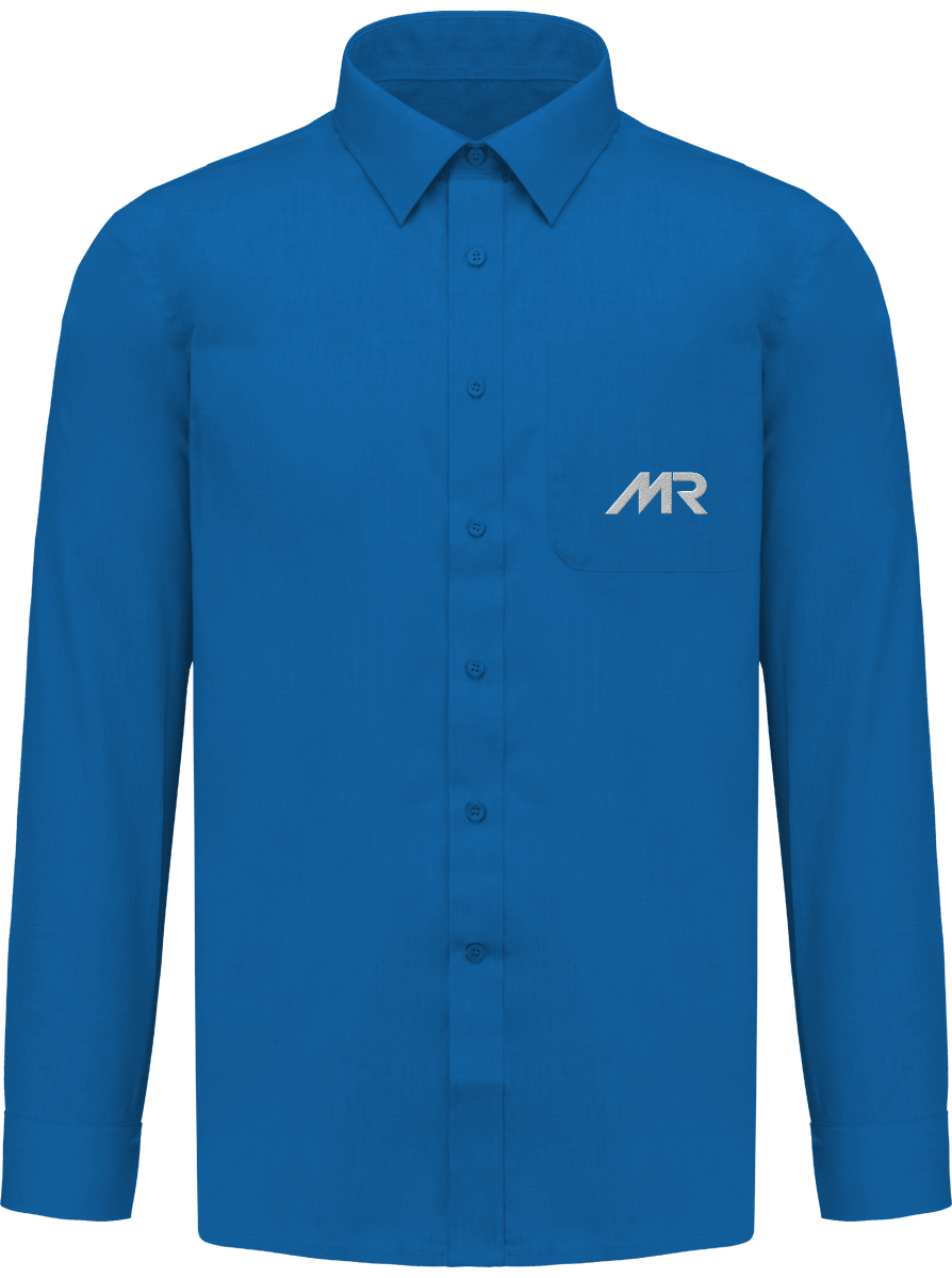 Chemise Brodée Manches Longues Homme
