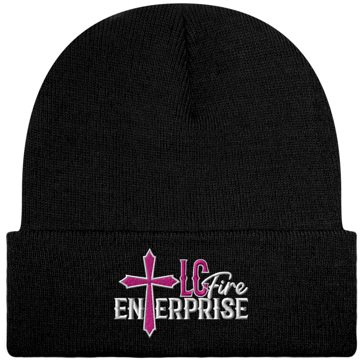 LC FIRE ENTERPRISE Brodé Bonnet Beanie à Revers