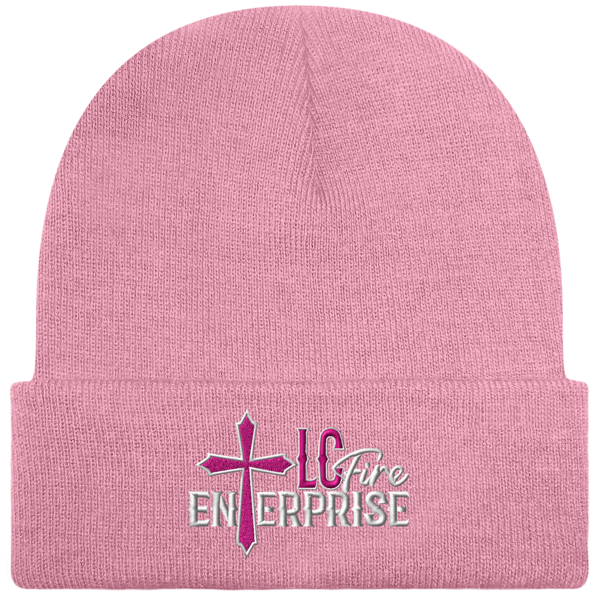 LC FIRE ENTERPRISE Brodé Bonnet Beanie à Revers