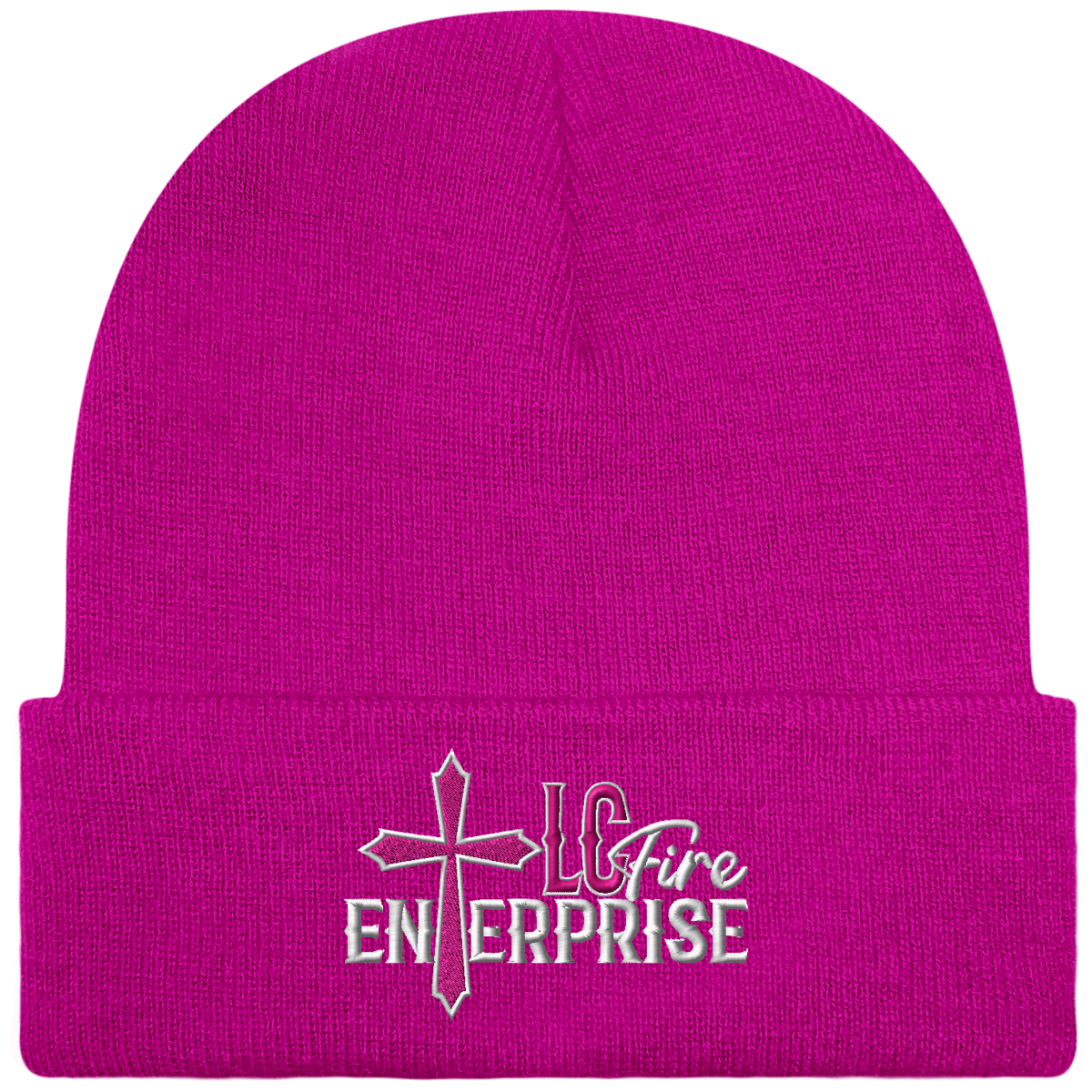 LC FIRE ENTERPRISE Brodé Bonnet Beanie à Revers