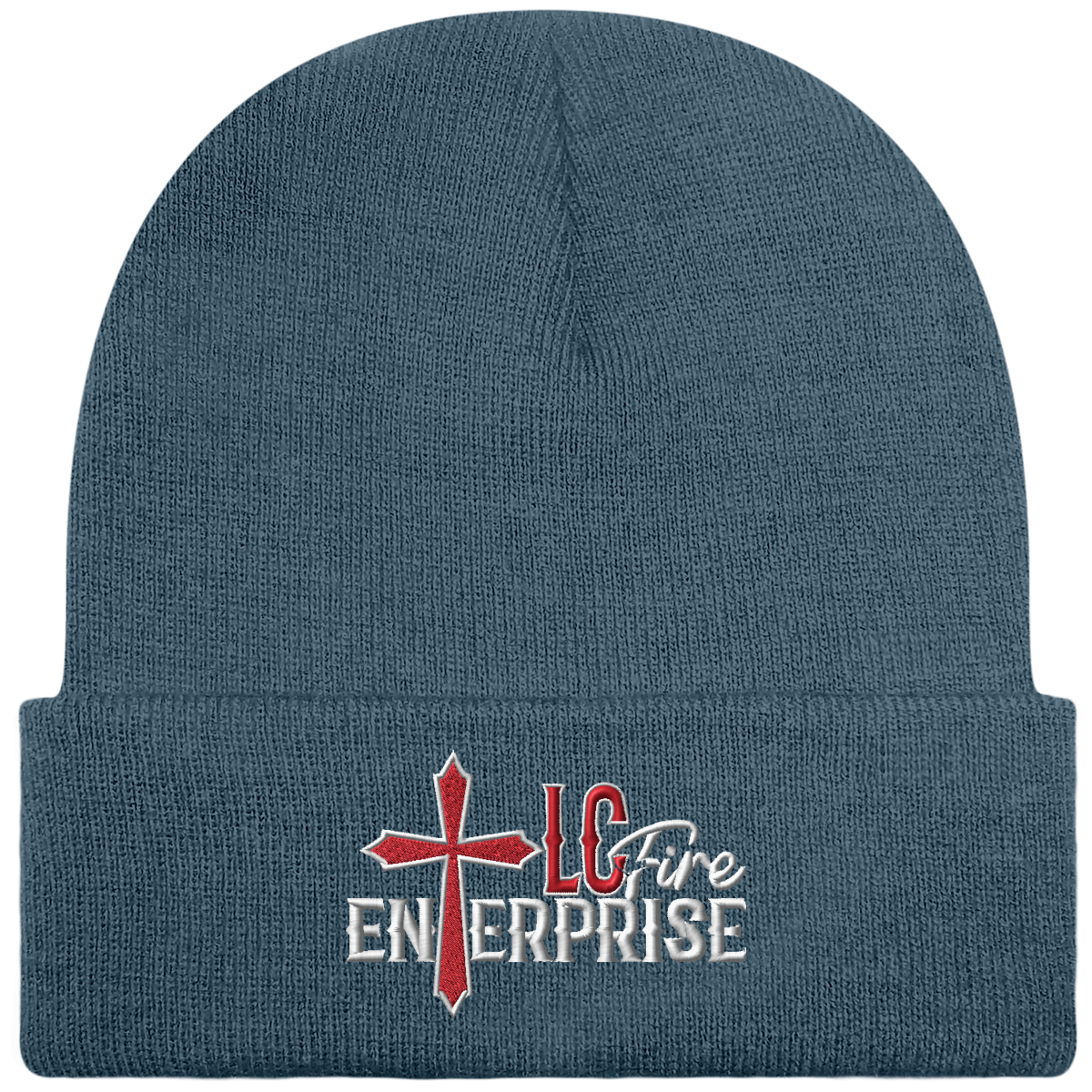 LC FIRE ENTERPRISE Brodé Bonnet Beanie à Revers