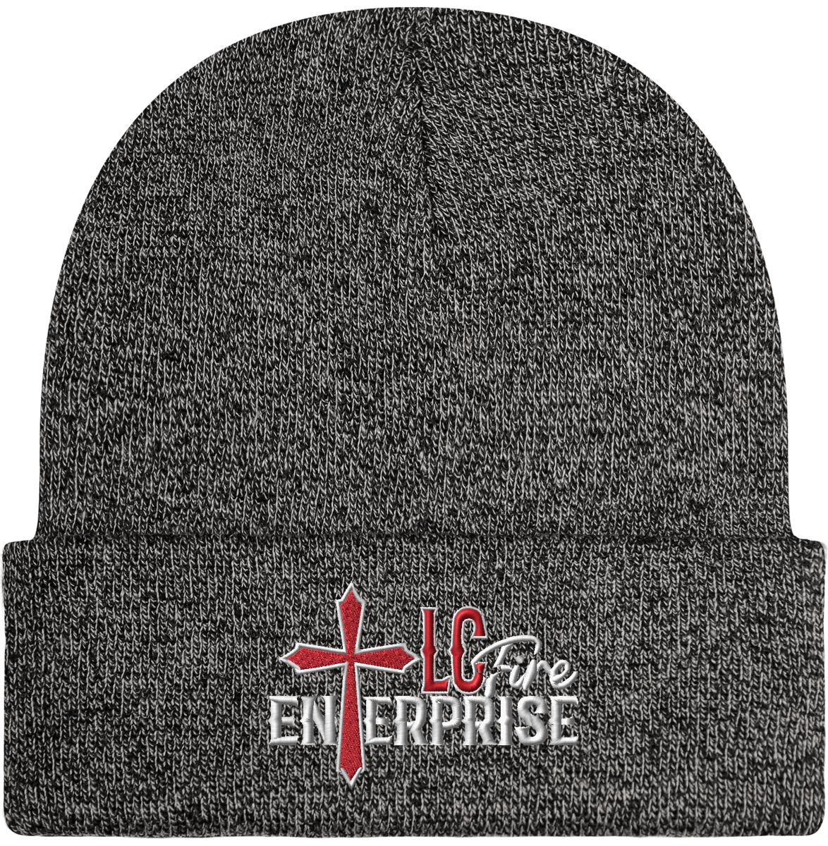 LC FIRE ENTERPRISE Brodé Bonnet Beanie à Revers