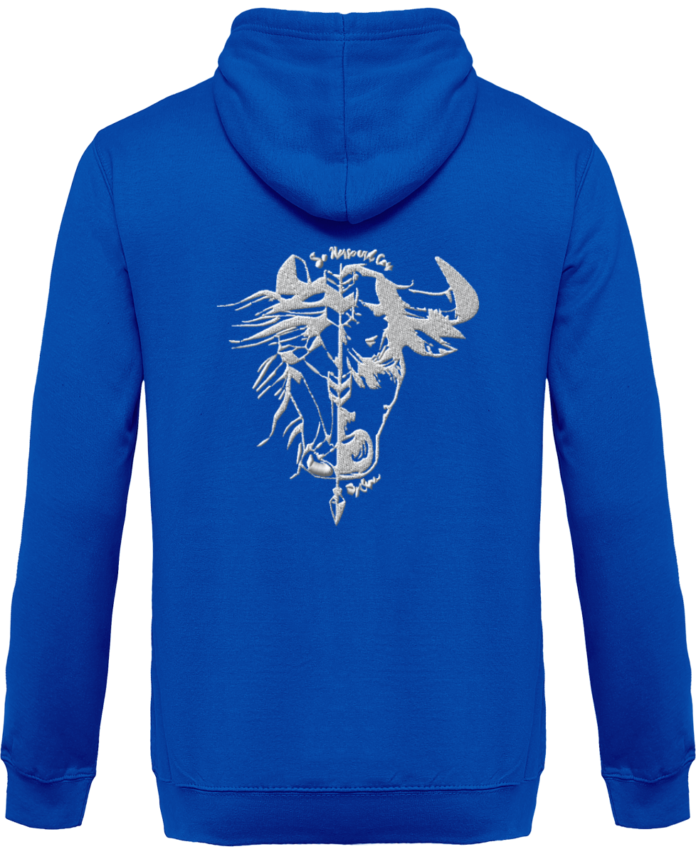 SHBC Sweat Zippé brodé à capuche Unisexe