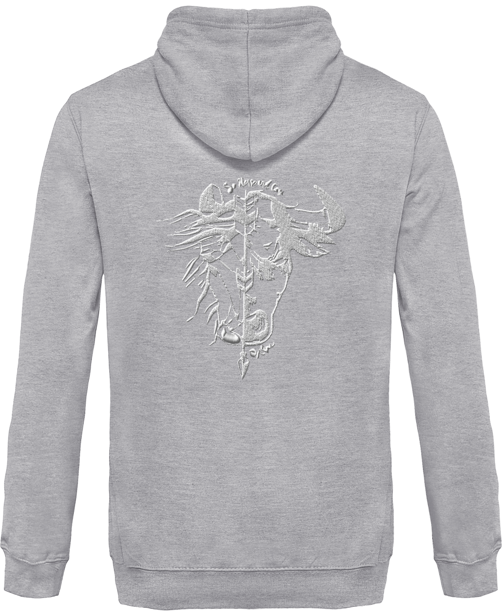 SHBC Sweat Zippé brodé à capuche Unisexe