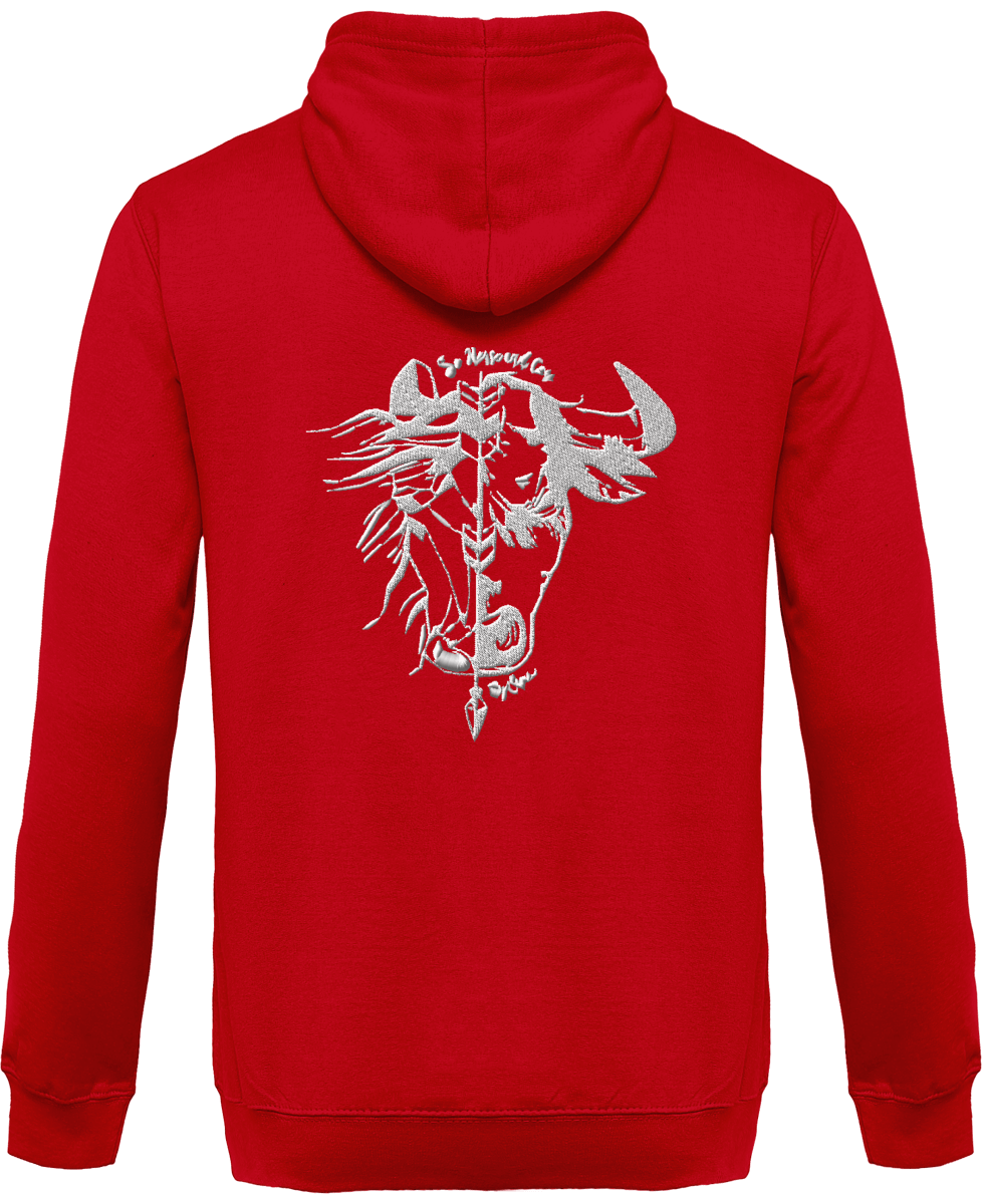 SHBC Sweat Zippé brodé à capuche Unisexe