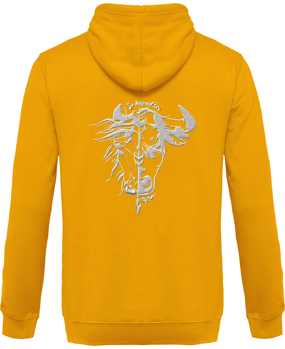 SHBC Sweat Zippé brodé à capuche Unisexe