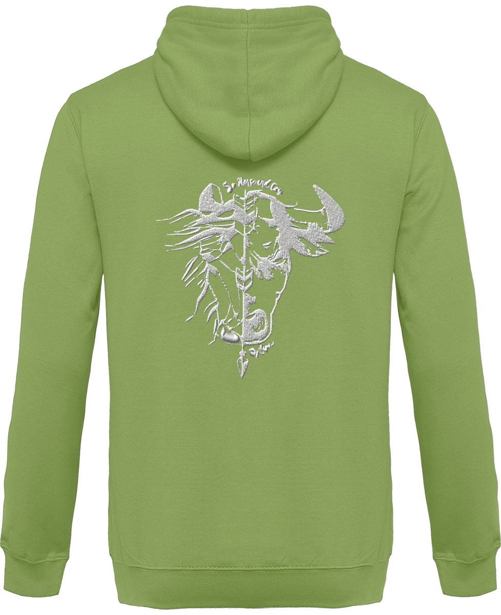SHBC Sweat Zippé brodé à capuche Unisexe