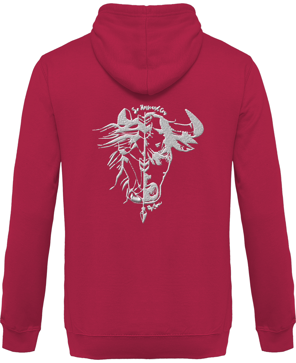 SHBC Sweat Zippé brodé à capuche Unisexe