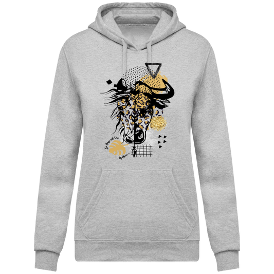 SHBC Sweat shirt à Capuche Femme LEOPARD