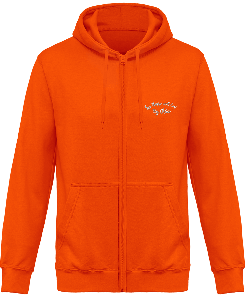 SHBC Sweat Zippé brodé à capuche Unisexe