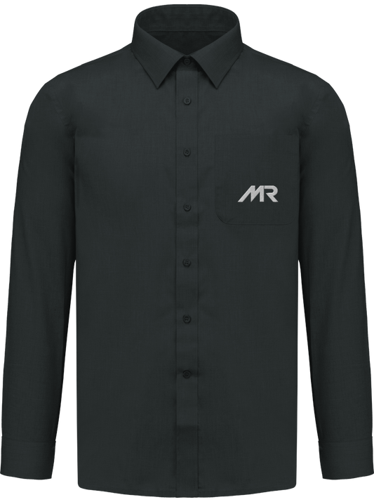 Chemise Brodée Manches Longues Homme