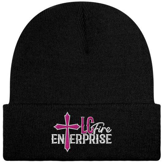 LC FIRE ENTERPRISE Brodé Bonnet Beanie à Revers