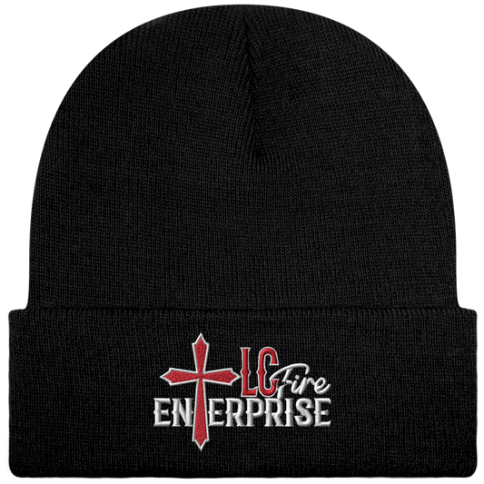 LC FIRE ENTERPRISE Brodé Bonnet Beanie à Revers