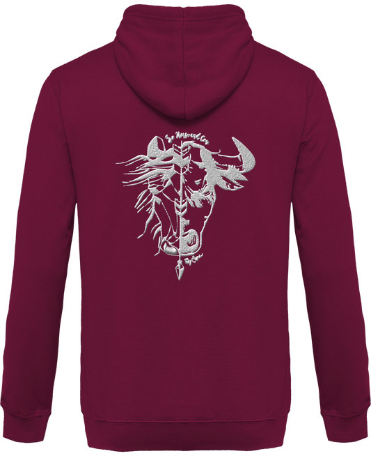SHBC Sweat Zippé brodé à capuche Unisexe